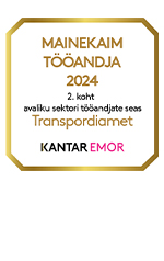 Pildil on kujutatud Transpordiametile omistatud märgist &quot;Mainekam tööandja 2024&quot;