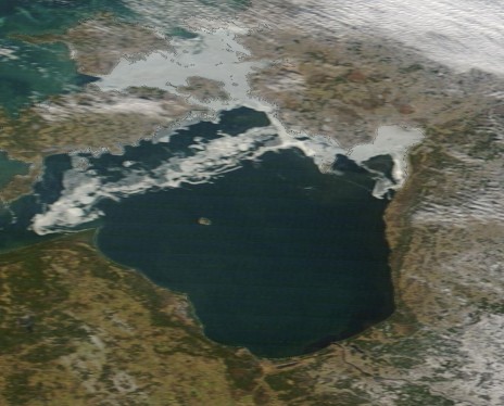 Sateliitfoto: Pärnu ja Liivi laht 18.02.2024