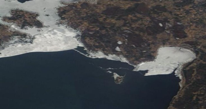 Jää olukord Pärnu lahes 03.03.2024.