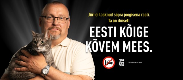 Transpordiameti joobes juhtimise vastase kampaania visuaal 